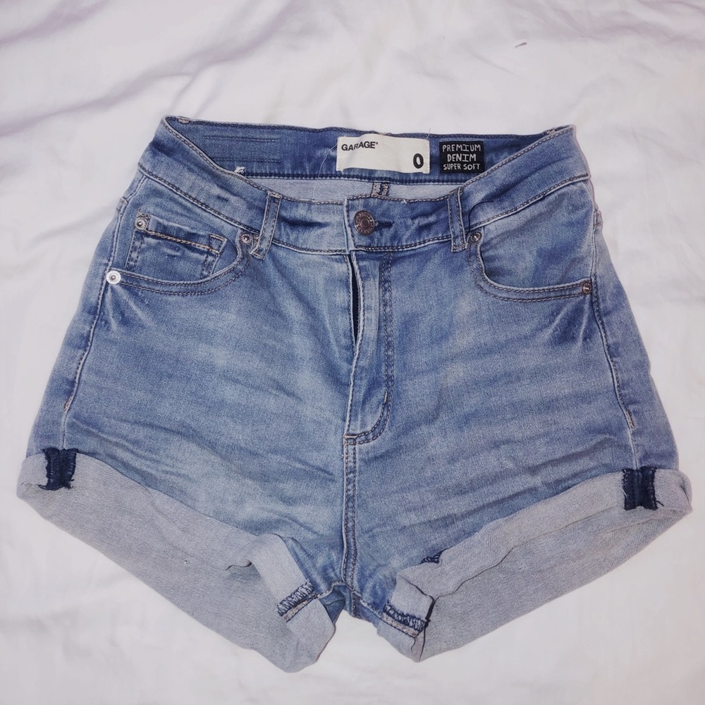 Garage jean shorts